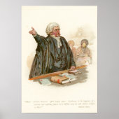 De heer Perker van Pickwick Papers van Charles Dic Poster (Voorkant)