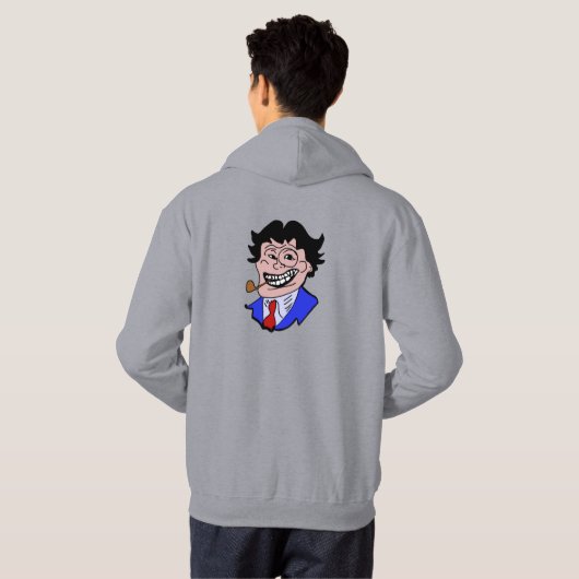 de heer persoonlijkheid hoodie (Achterkant volledig)