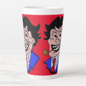 de heer persoonlijkheid latte mok (Voorkant)