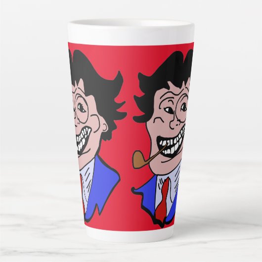 de heer persoonlijkheid latte mok (Voorkant)