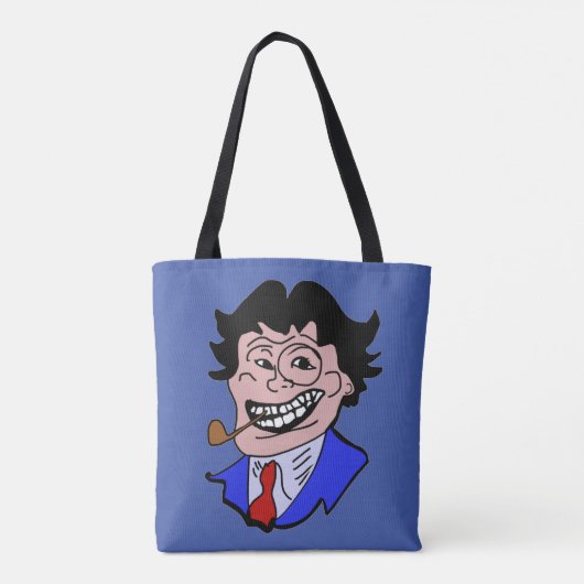 de heer persoonlijkheid tote bag (Achterkant)