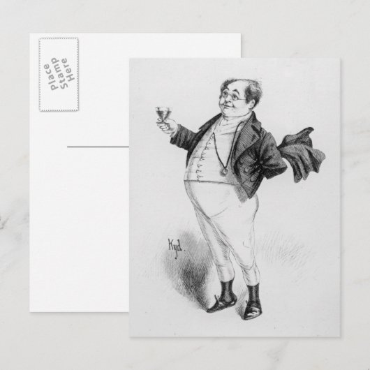 de heer Pickwick Briefkaart (Voorkant / Achterkant)