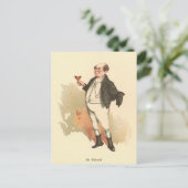 De heer Pickwick van Kyd, Dickens' The Pickwick Pa Briefkaart (Staand voorkant)