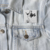 de heer Pickwick Vierkante Button 5,1 Cm (In situ)