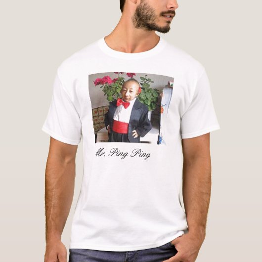 de heer Ping Ping T-shirt (Voorkant)