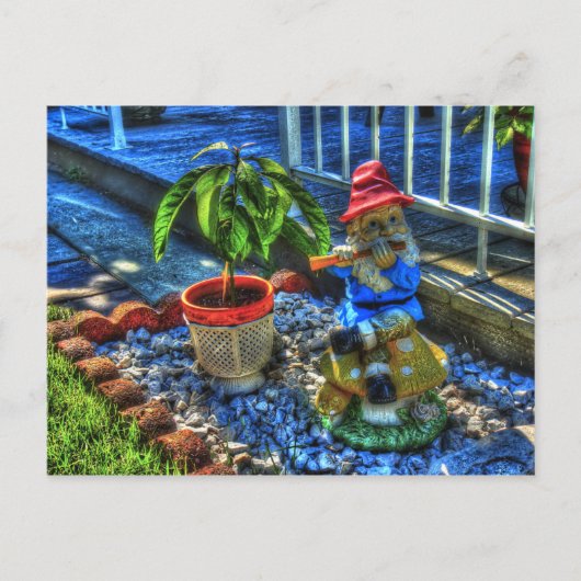 de heer Piper Gnome - Briefkaart (Voorkant)