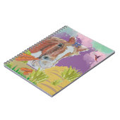 de heer Poppy leuke kleuren glimlachen Notitieboek (Linkerzijde)