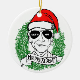 de heer President Keramisch Ornament