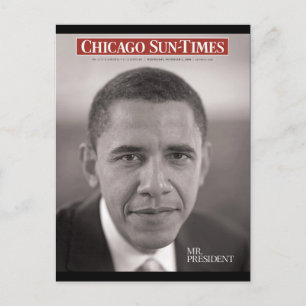 de heer President Obama Briefkaart