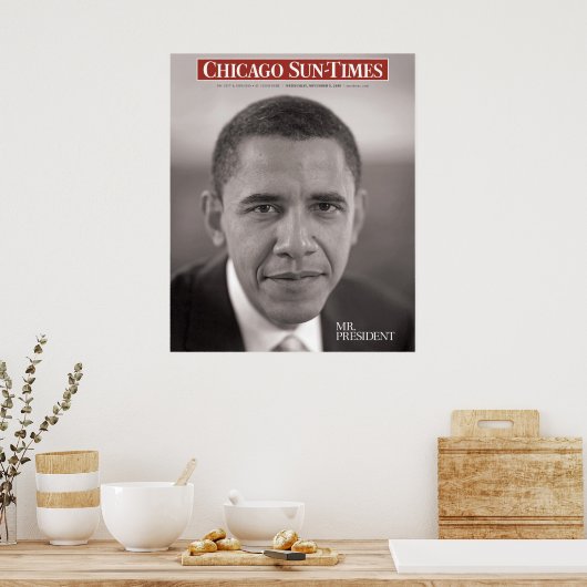 de heer President Obama Poster (Keuken)