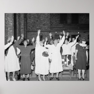 De Heer prijzen, 1941. Oude foto Poster