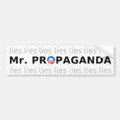 de heer Propaganda Bumpersticker (Voorkant)