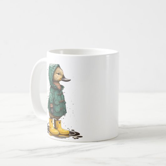 de heer Puddle Duck Koffiemok (Voorkant links)