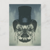 De heer Pug op een kaart (Voorkant)