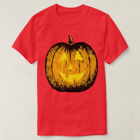De heer Pumpkin Lighted Jack O Lantern T-shirt (Design voorkant)