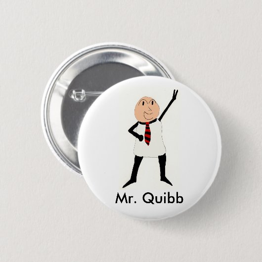 de heer Quibb Button (Voorkant /achterkant)