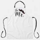 De heer Quote Brown Black Mustache Schort (Voorkant)