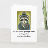 de heer Raccoon Kaart (Achterkant)