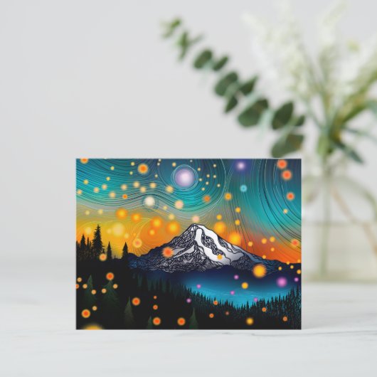 De heer Rainier Starry Sky Briefkaart (Staand voorkant)