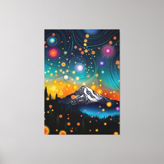 De heer Rainier Starry Sky Canvas Afdruk (Voorkant)