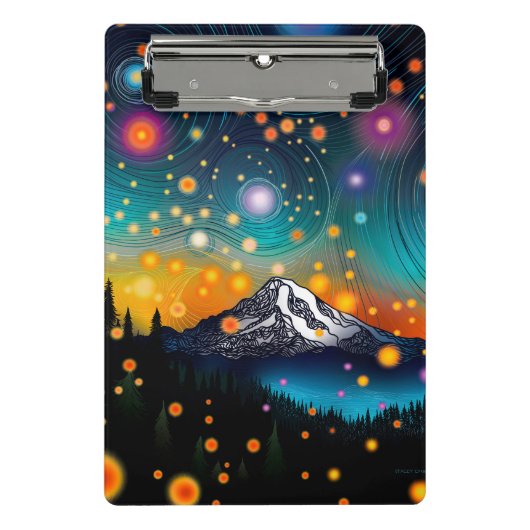 De heer Rainier Starry Sky Mini Klembord (Voorkant)