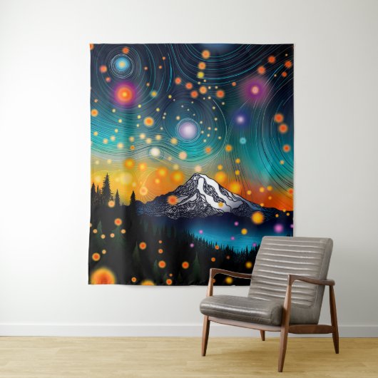 De heer Rainier Starry Sky Wandkleed (In situ)