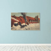 de heer Rainier , wa - paradijs in Canvas Afdruk (Insitu (Houten vloer))