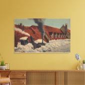 de heer Rainier , wa - paradijs in Canvas Afdruk (Insitu (Woonkamer))