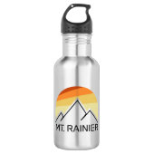 De heer Rainier Washington Retro Waterfles (Voorkant)