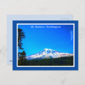 De heer Rainier Washington State Briefkaart (Voorkant / Achterkant)