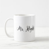de heer Right Bowtie Wedding Bachelor Koffiemok (Links)