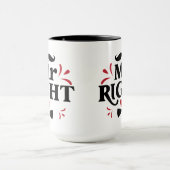 de heer right Couple Gift voor hem | Husband Mok (Midden)