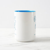 De heer Right Fun 60th Diamond Wedding Jubileum Tweekleurige Koffiemok (Center)