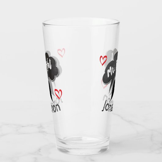 De heer Right Groom Wedding Funny Glas (Links)