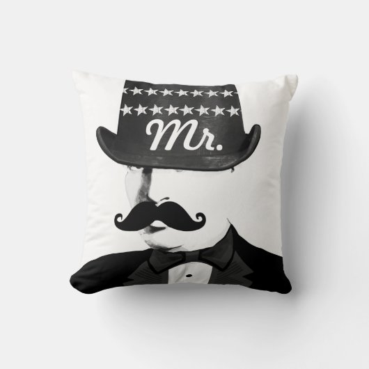 De heer  Roaring 20's bruiloften Kussen (Voorkant)