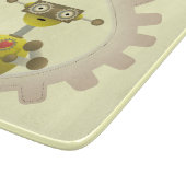de heer Robot met steampunk Gear Heart Snijplank (Hoek)