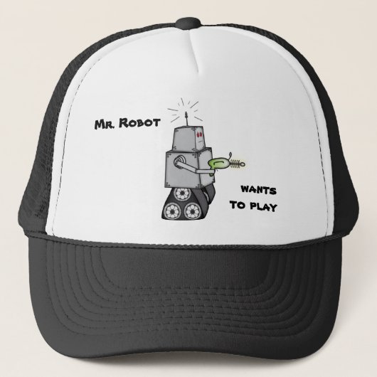 De heer Robot Trucker Pet (Voorkant)