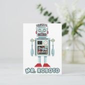 de heer Roboto Briefkaart (Staand voorkant)
