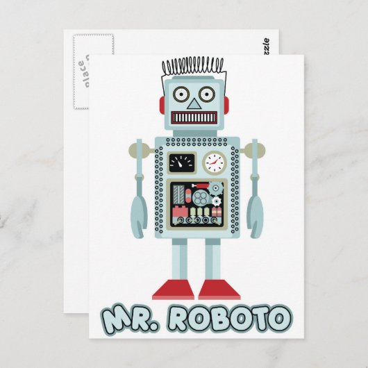de heer Roboto Briefkaart (Voorkant / Achterkant)