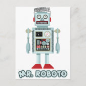 de heer Roboto Briefkaart (Voorkant)