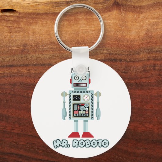 de heer Roboto Sleutelhanger (Voorkant)