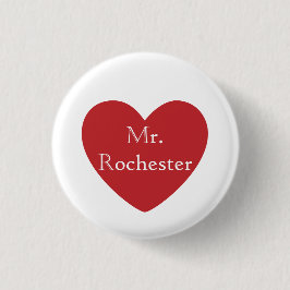 De heer Rochester Ronde Button 3,2 Cm