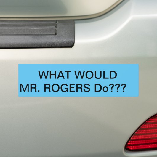 de heer Rogers bumper sticker (Op auto)