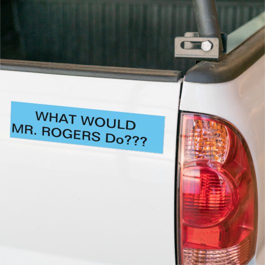 de heer Rogers bumper sticker (Op Truck)