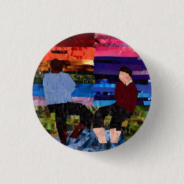 de heer Rogers en officier Clemmons Ronde Button 3,2 Cm