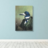 de heer Rook Wrapped Canvas Afdruk (Insitu (Houten vloer))