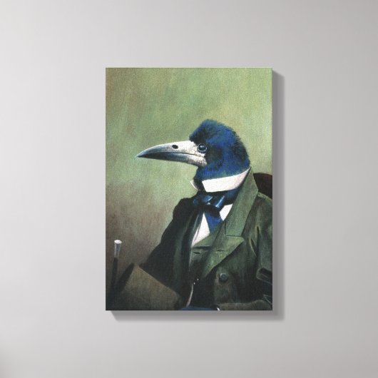 de heer Rook Wrapped Canvas Afdruk (Voorkant)