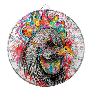 De heer Rooster Dartbord