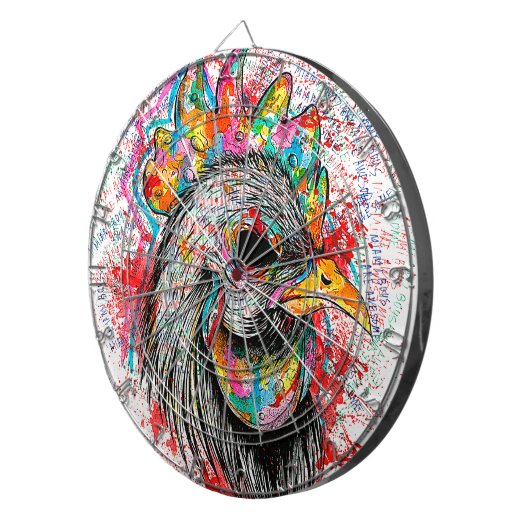 De heer Rooster Dartbord (Voorkant Rechts)