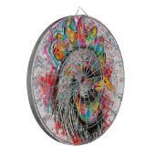De heer Rooster Dartbord (Voorkant Links)
